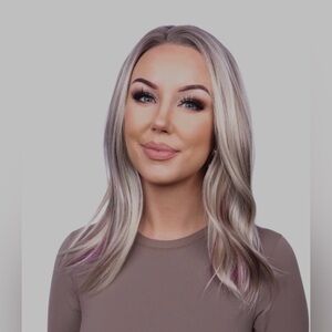 Chelsey Smith Crown Wig In Blonde With Purple Highlights! “Soda” Style